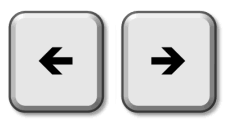 right and left arrow keys to make the runner move